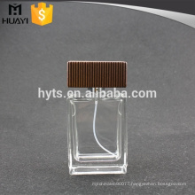 100ml glass bottle perfume with wood cap